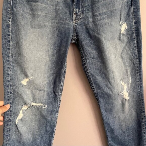 Mother Superior The Flirt Fray Cold Feet Jeans - 30" - Picture 4 of 13